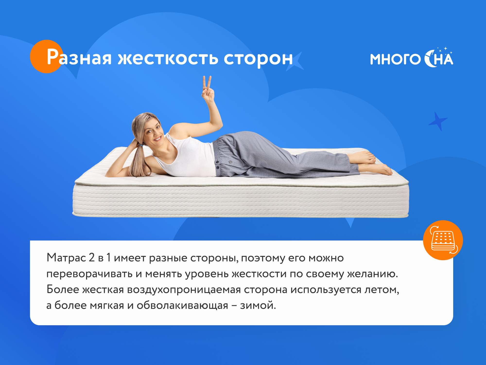 Матрас SkySleep Real Zone Relax Vario – купить в Калининграде, цены в  интернет-магазине «МногоСна»